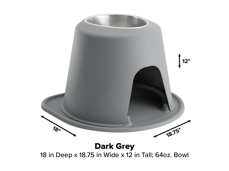 Single Dog Bowl Raised Feeding System - WeatherTech